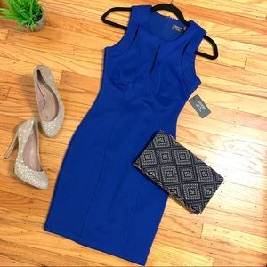 Cobalt blue Guess Jeans Keyhole Dress